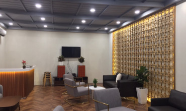 Sàn gỗ Morser thiết kế xương cá 3D XK142 vào phòng VIP Lexus - Ôtô show 2019.